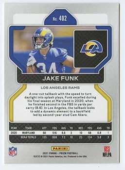 Amazon.com: 2021 Prizm Football #402 Jake Funk RC Rookie Los
